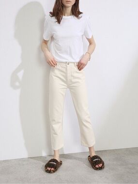 RAEY Straight Wide Leg Jeans Cotton Size 30